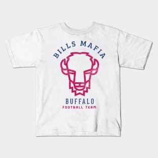 Modern Buffalo football Fan Bills Mafia Tailgate Party Gift Kids T-Shirt